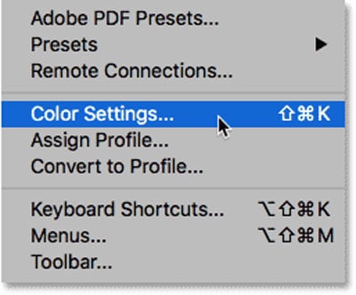 setting color profile to srgb