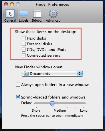 how to hide desktop folders mac
