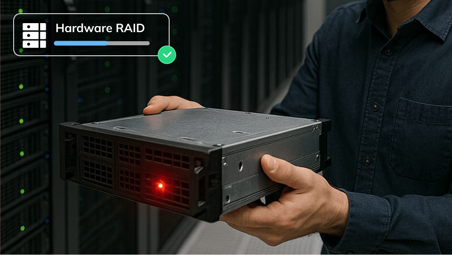 Recover hardware RAID arrays