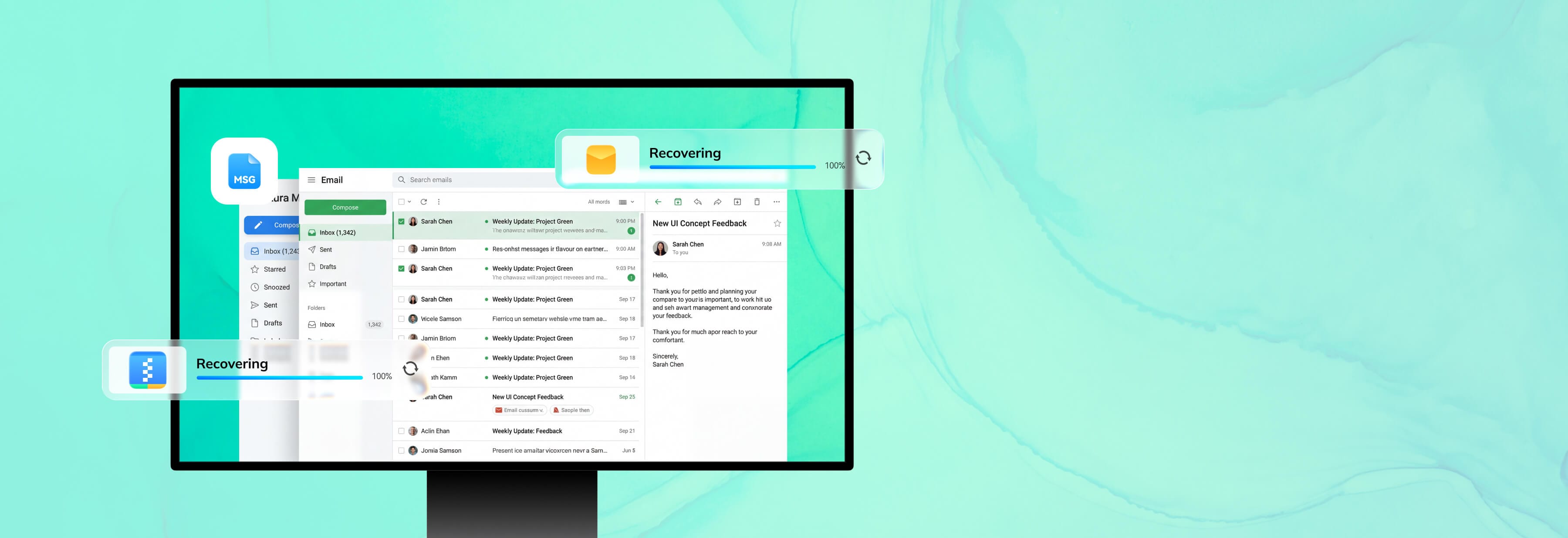 email archive context