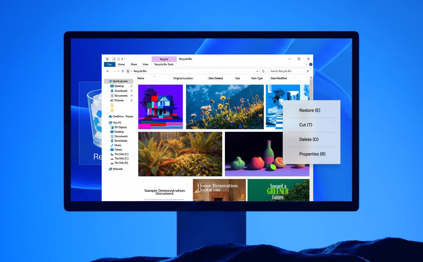 recover from recycle bin