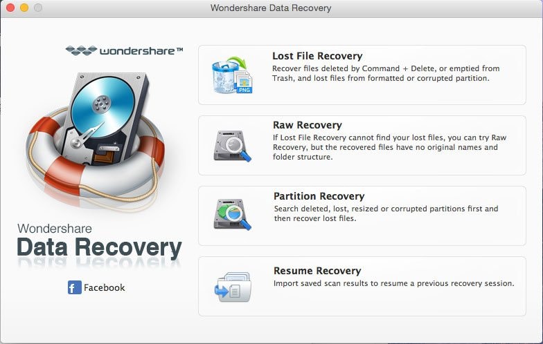 Wondershare Data Recovery per recuperare file formattati da USB su Mac