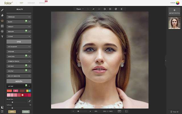 fotor image retouching tool