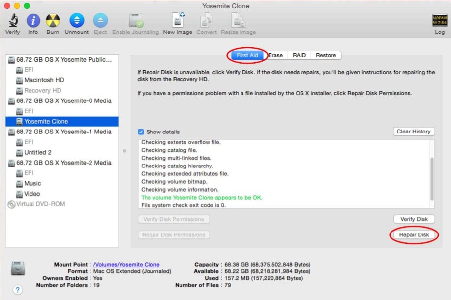 redimensionner ou fusionner des partitions sur Mac