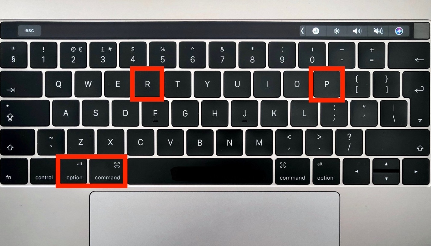 mac restart keys