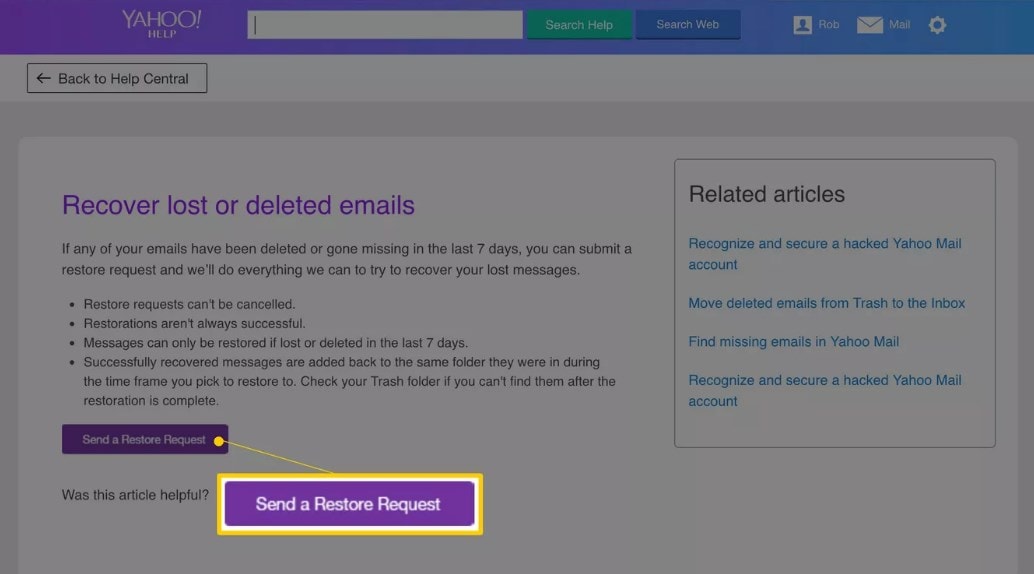 restore-emails-from-yahoo