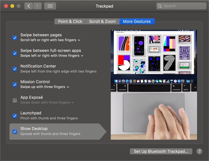 desktop-mit-trackpad-gesten-anzeigen