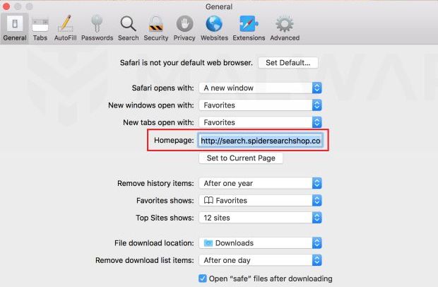 reset safari to remove malware on mac