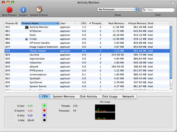 mac task manager cpu usage