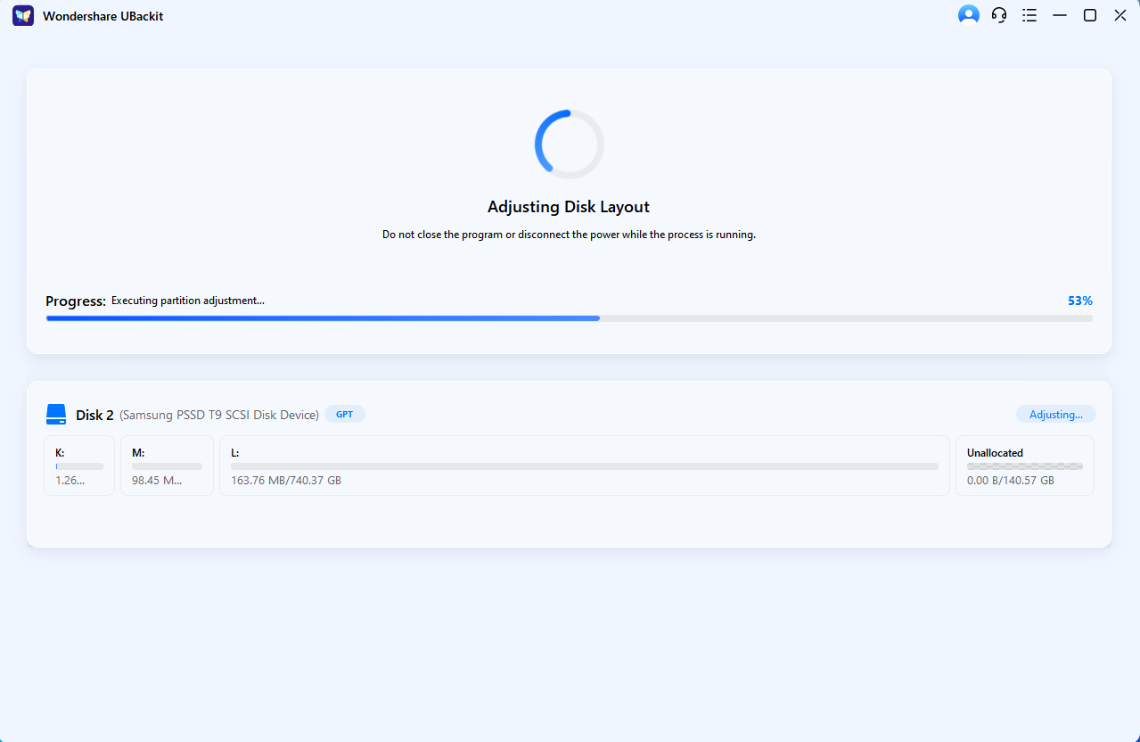 start partition management