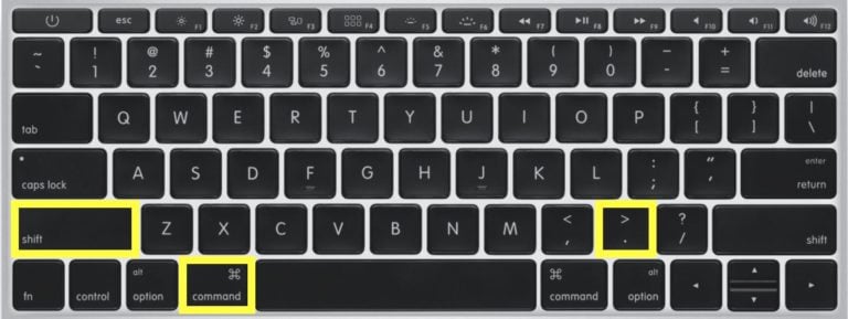usar el atajo de teclado