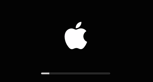 Apple logo stays on macbook glitter photo effects editor