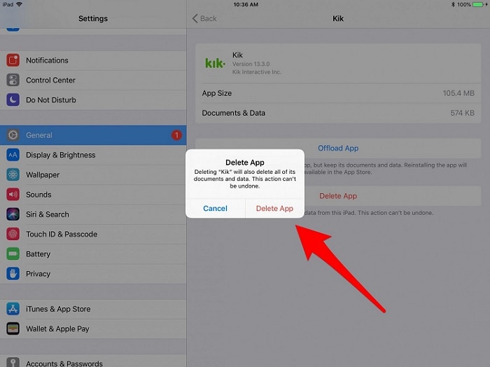 Apps entfernen – iPad-3