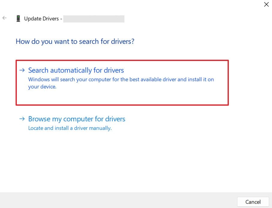 search and install latest drivers
