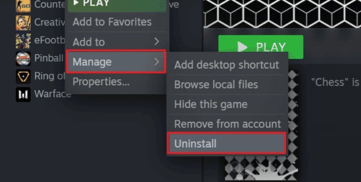 uninstall rust on steam