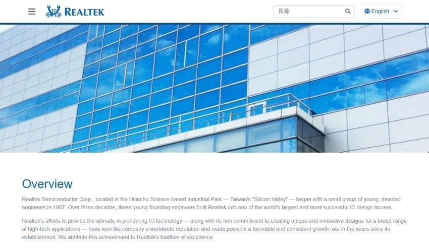overview realtek audio console