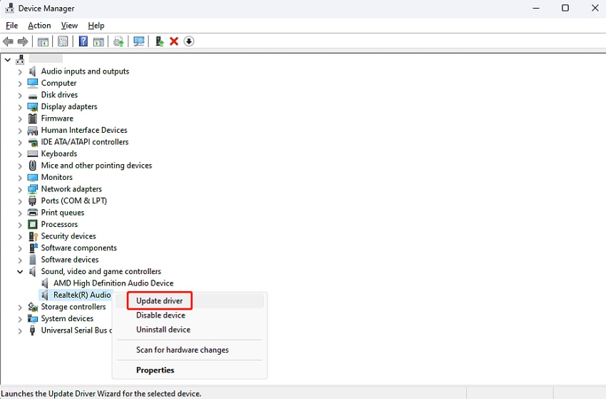 update audio drivers