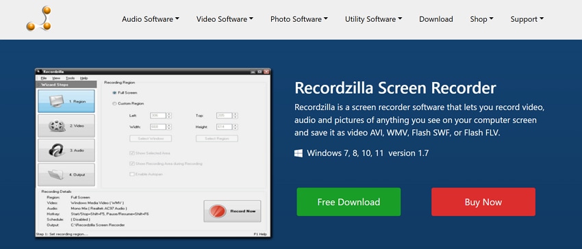 recordzilla screen recorder win 10