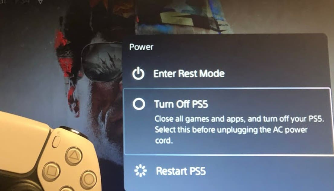 turn off ps5 completely