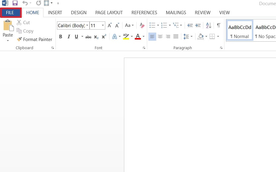 file tab