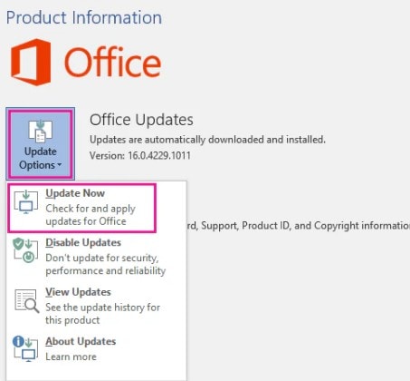 update office now