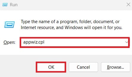 run appwiz cpl