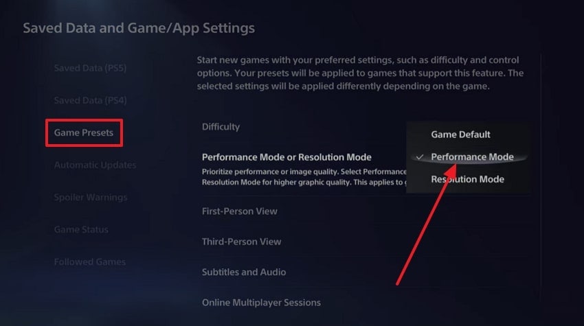enable performance mode