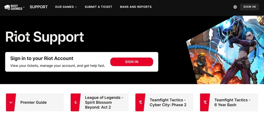 contact riot support online