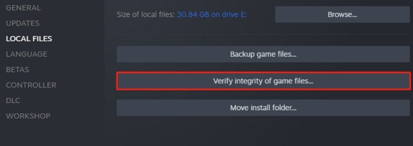 verify integrity of game files