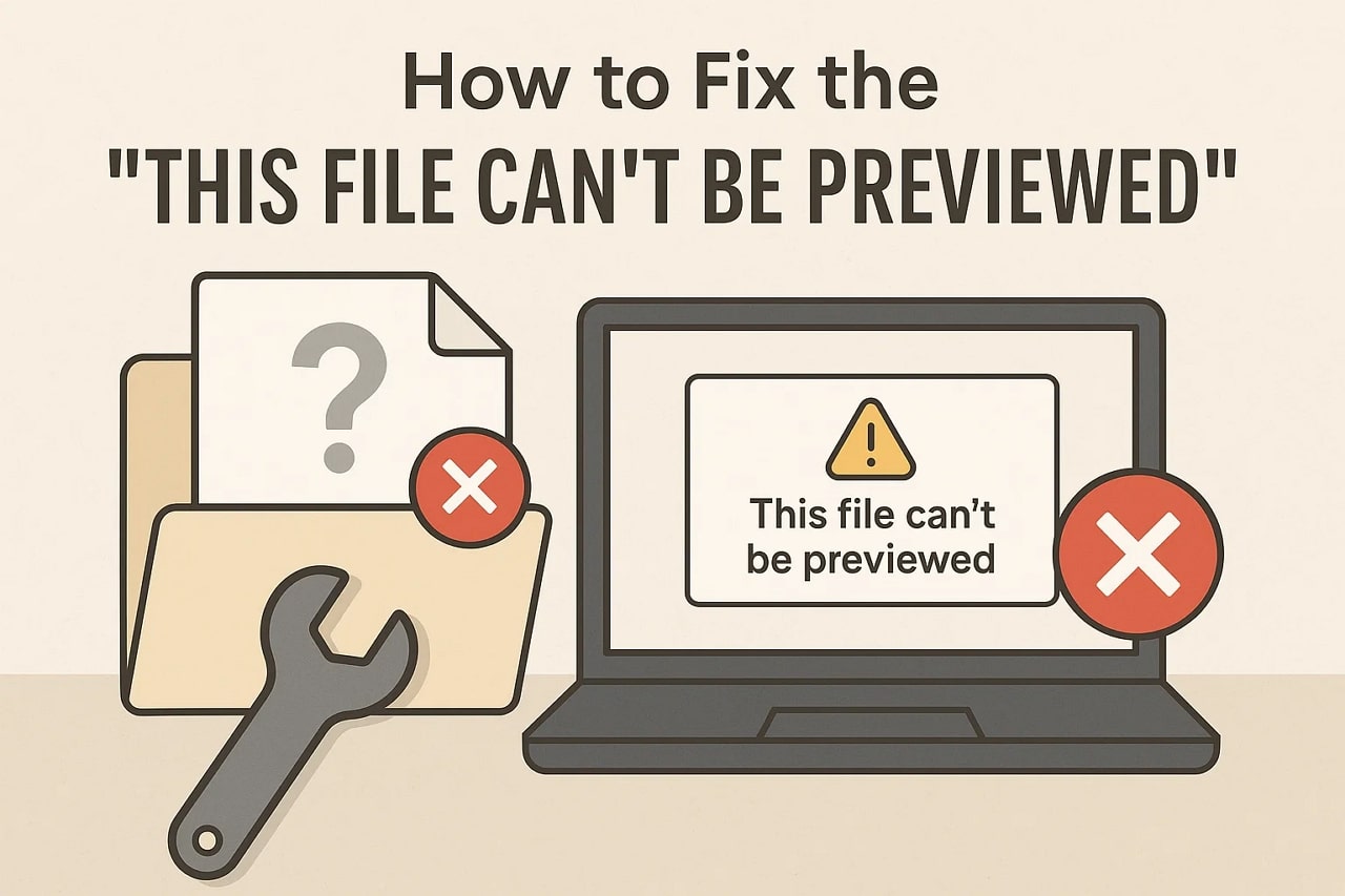 A Step-by-Step Guide to Fix the “This File Can't Be Previewed” Error