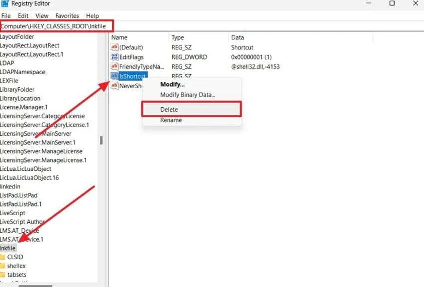 follow path and delete string value