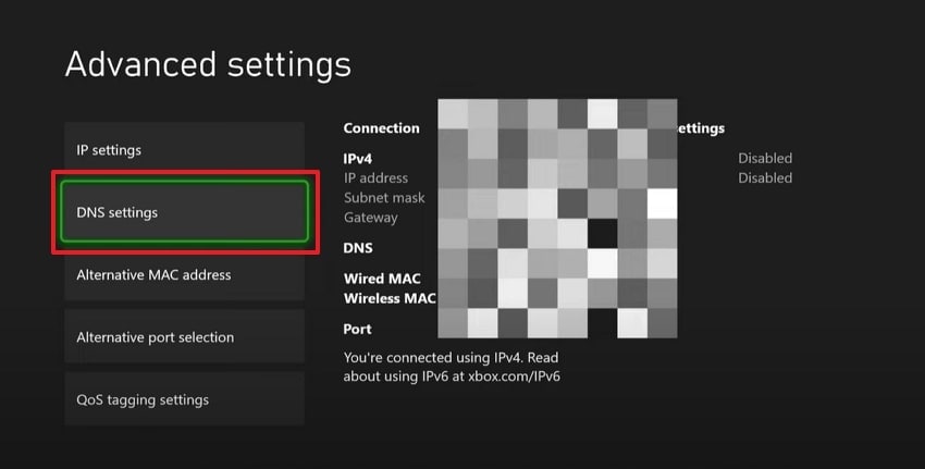 tap dns settings