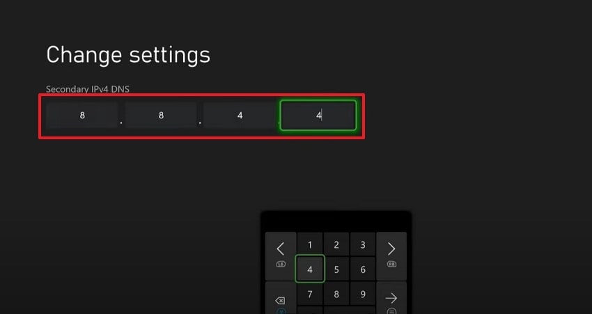 input secondary numbers