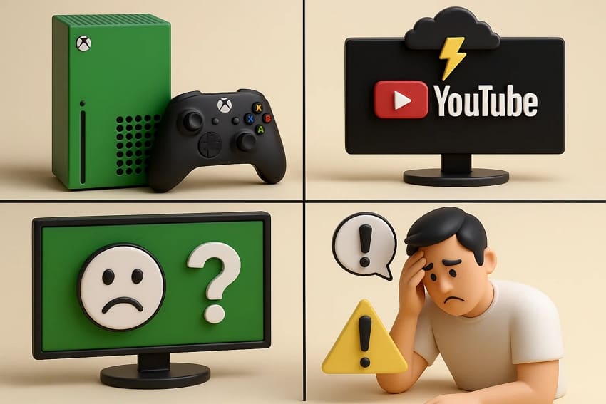 reasons behind xbox youtube not working