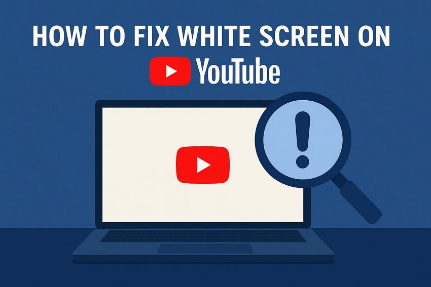 fixing white screen youtube issue