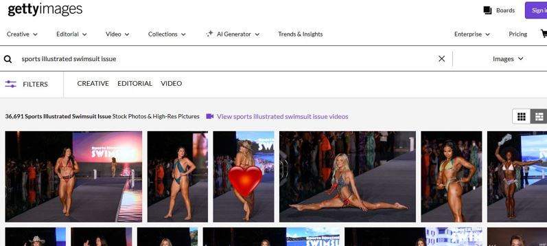 swimsuit illustrated swimsuit in getty images