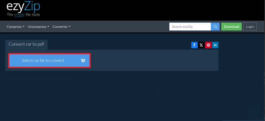 select pdf to convert ezyzip