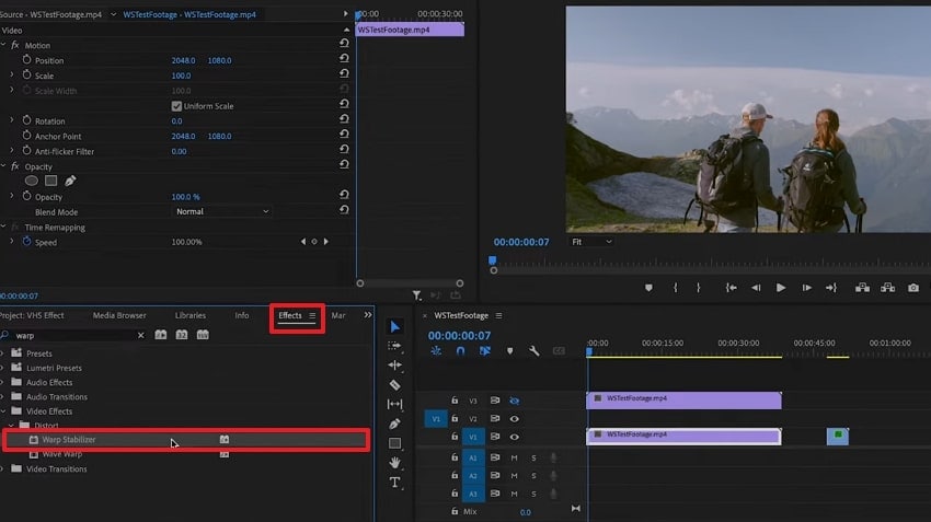 access wrap stabilizer feature premiere pro