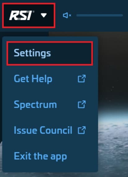 rsi launcher star citizen settings