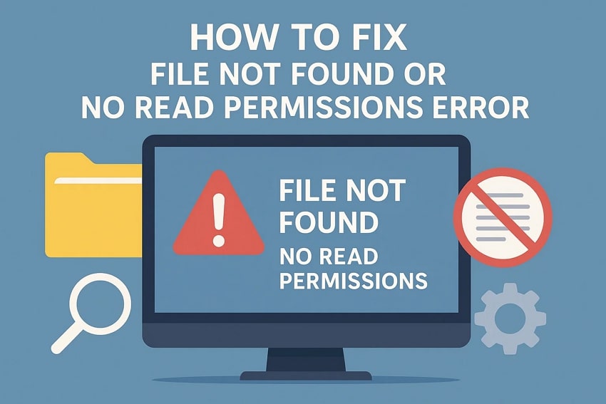[Solved] File Not Found or No Read Permissions Error on PC