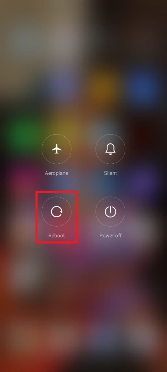 reboot android to fix issues