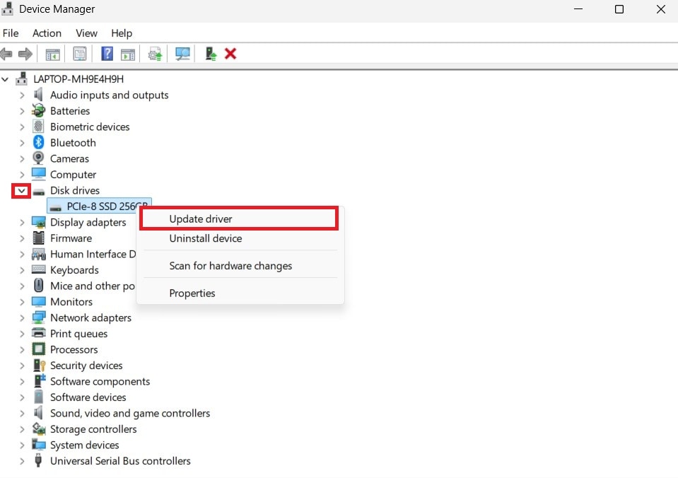 update disk driver