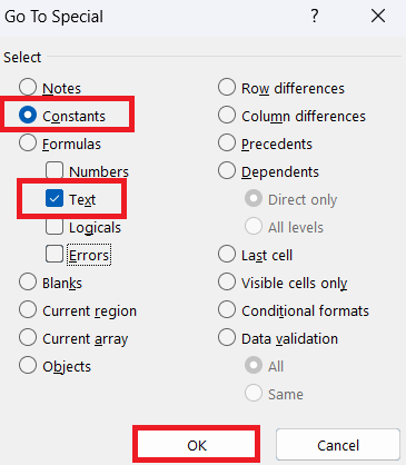 text constants