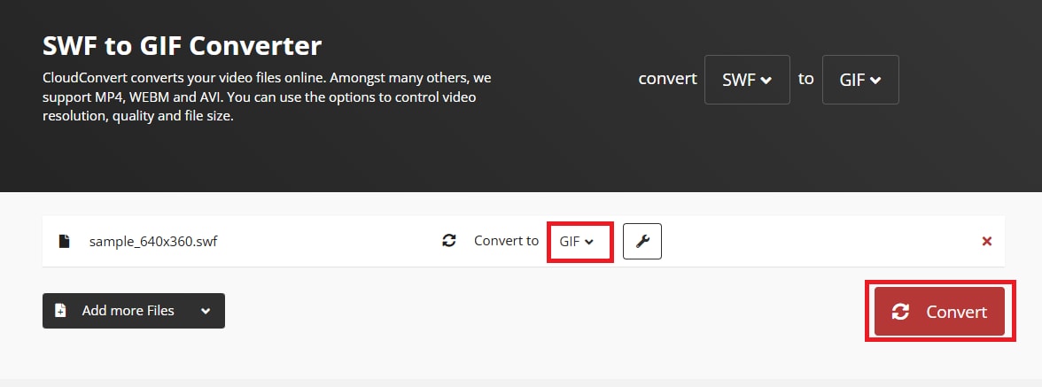 convert swf to gif