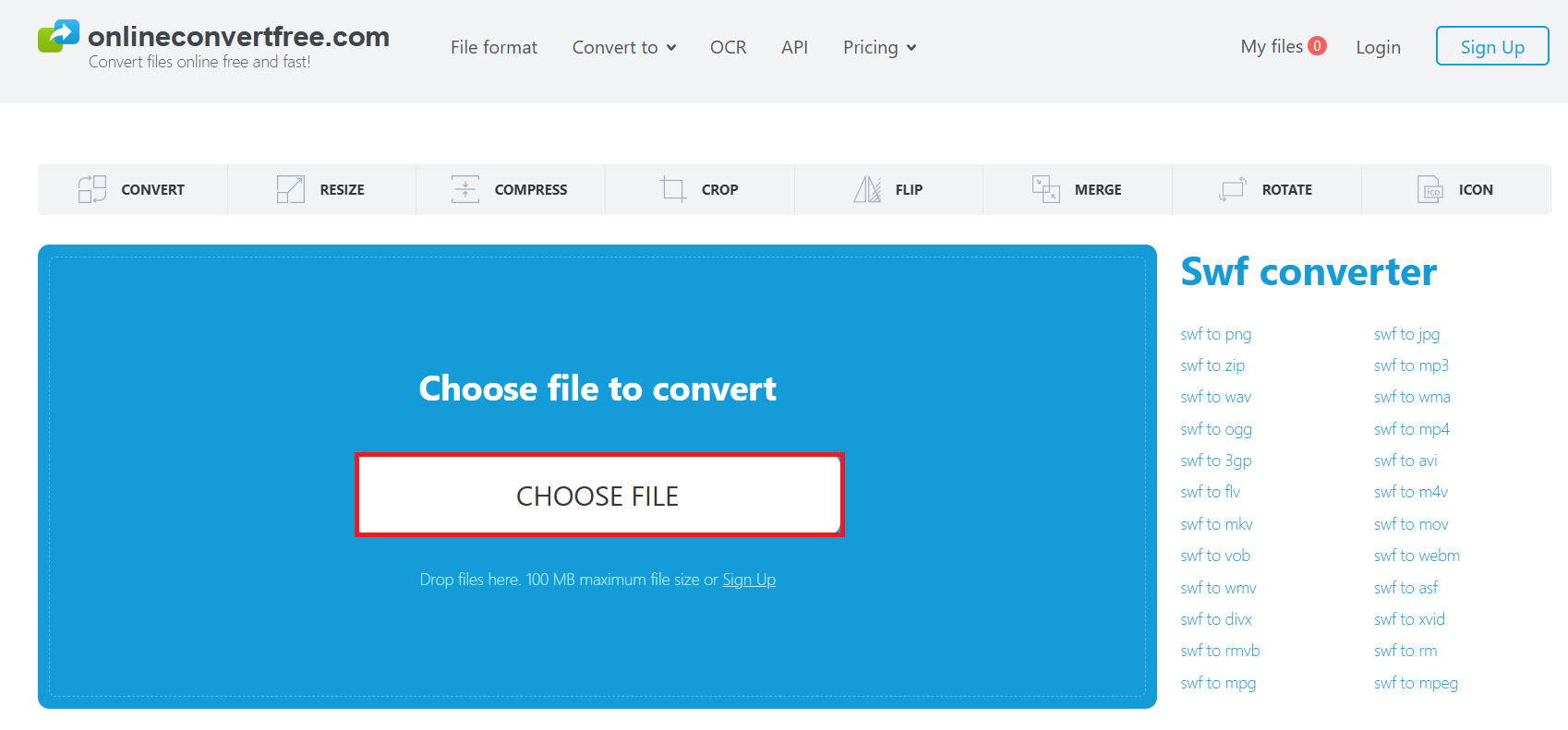 choose file