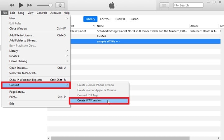 create wav version