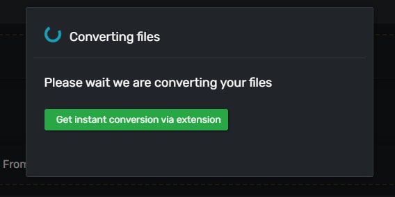 wait and download iso in converter 365
