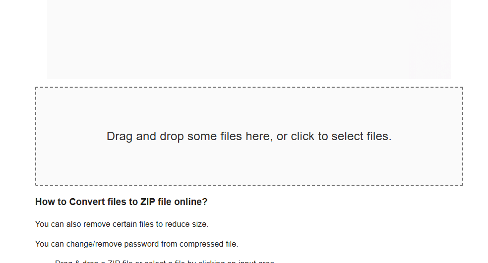 drop file in unziper