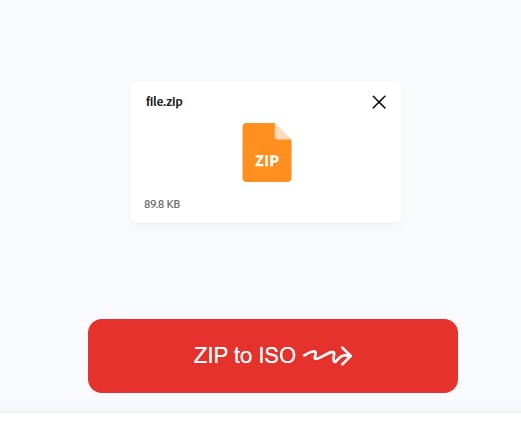 convert zip to iso in i love zip