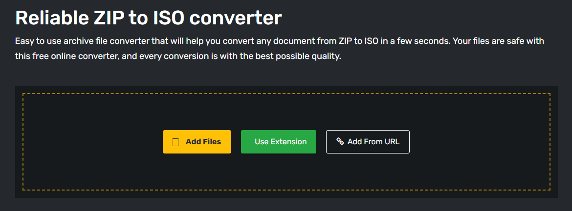 add your zip file in converter 365